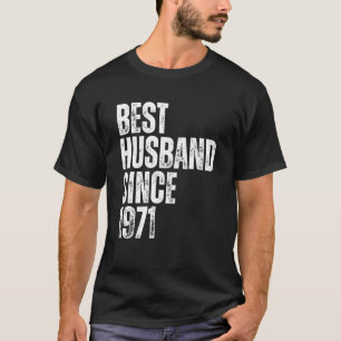 Bester Ehemann seit 1971 Vintage-Hochzeitsjubiläum T-Shirt