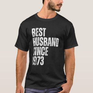 Bester Ehemann seit 1973 Vintage Hochzeit Anniv T-Shirt