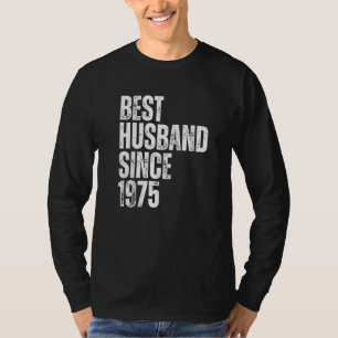 Bester Ehemann seit 1975 Vintage Hochzeit Jubiläum T-Shirt