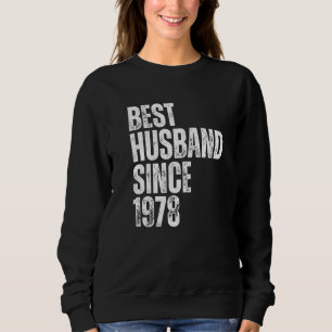 Bester Ehemann seit 1978 Vintage-Hochzeitsjubiläum Sweatshirt