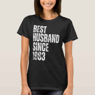 Bester Ehemann seit 1983 Vintage Hochzeit Jubiläum T-Shirt