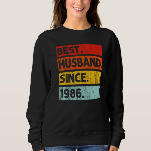Bester Ehemann seit 1986 36 Jahre 36. Hochzeitstag Sweatshirt