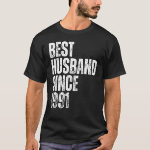 Bester Ehemann seit 1991 Vintage Hochzeit Jubiläum T-Shirt