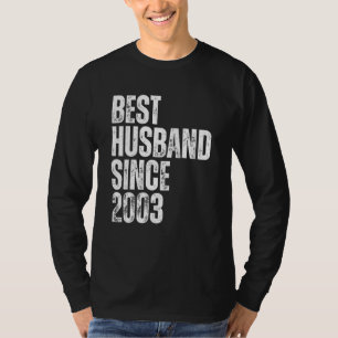 Bester Ehemann seit 2003 Vintage Hochzeit Jubiläum T-Shirt