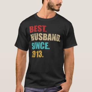 Bester Ehemann seit 2013 für 12. Hochzeitstag T-Shirt