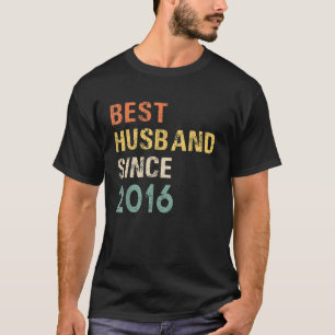 Bester Ehemann seit 2016 lustiges Vintage-Geschenk T-Shirt