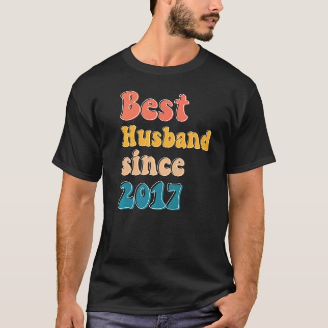 Bester Ehemann seit 2017 Ehemänner T-Shirt (Vorderseite)