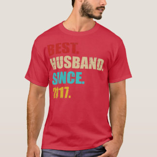 Bester Ehemann seit 2017 für 5. Hochzeitstag T-Shirt