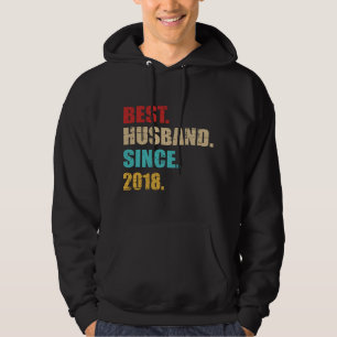 Bester Ehemann seit 2018 4. Hochzeitstag Hoodie