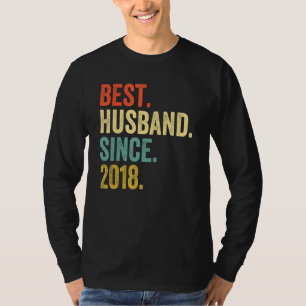 Bester Ehemann seit 2018 4. Hochzeitstag T-Shirt
