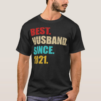 Bester Ehemann seit 2021 zum 1. Hochzeitstag T-Shirt
