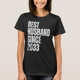 Bester Ehemann seit 2033 Vintage-Hochzeitsjubiläum T-Shirt