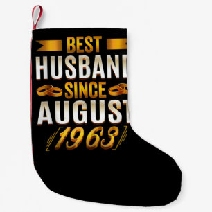 Bester Ehemann seit August 1963 57. Hochzeitstag Kleiner Weihnachtsstrumpf