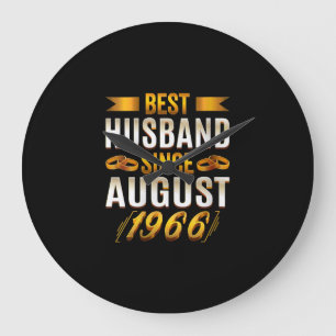 Bester Ehemann seit August 1966 - Lustig 54. Große Wanduhr