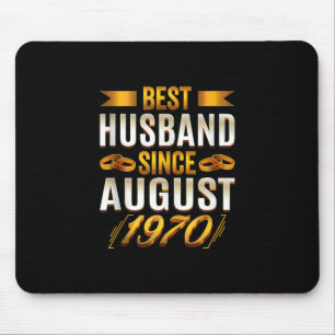 Bester Ehemann seit August 1970 - Lustig 50. Mousepad