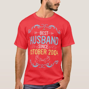 Bester Ehemann seit Oktober 2004 Frohe Hochzeit T-Shirt