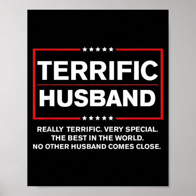 Bester Ehemann Trump Großartiger Ehemann Trump Poster (Vorne)