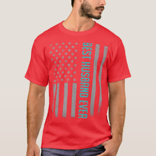 Bester Ehemann überhaupt Amerikanische Flagge Gesc T-Shirt