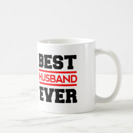 Bester EHEMANN überhaupt schwarz und rotes Tasse