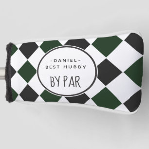 Bester Ehemann von Par Green Karo Golf Headcover