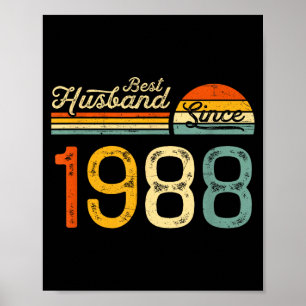 Bester Ehemann zum 38. Hochzeitstag seitdem Poster