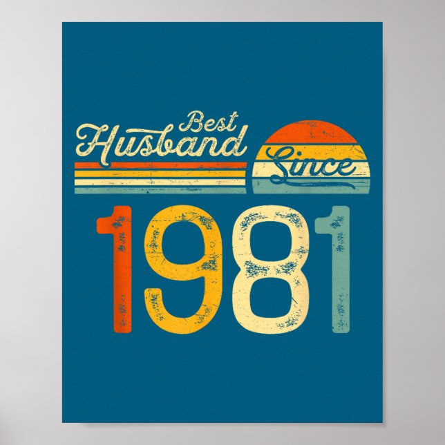 Bester Ehemann zum 45. Hochzeitstag seit Poster (Vorne)