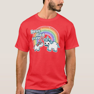 Bester Einhorn-Vater Familie T-Shirt