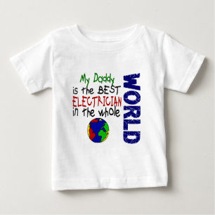 Bester Elektriker in Welt 2 (Vati) Baby T-shirt