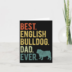 Bester englischer Bulldog-Vater je Dog Daddy Fathe Karte