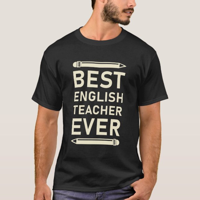Bester Englischlehrer je T-Shirt (Vorderseite)