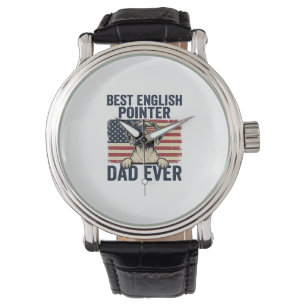 Bester English-Pointer-Vater jemals Patriotischer  Armbanduhr
