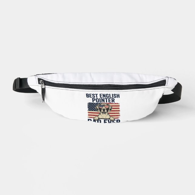 Bester English-Pointer-Vater jemals Patriotischer  Bauchtasche (Vorderseite)