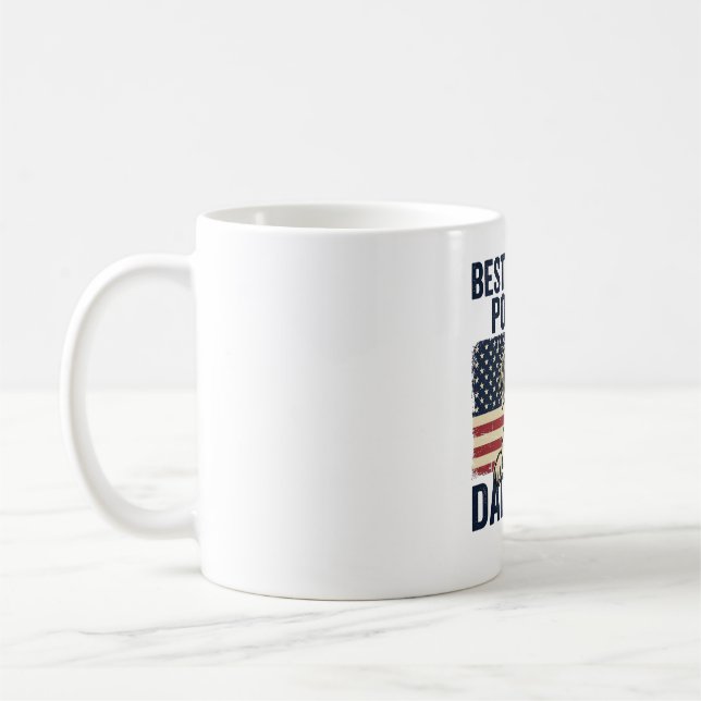 Bester English-Pointer-Vater jemals Patriotischer  Kaffeetasse (Links)