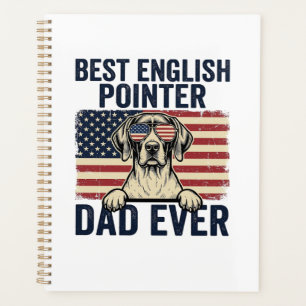 Bester English-Pointer-Vater jemals Patriotischer Planer