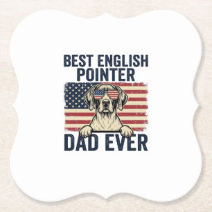Bester English-Pointer-Vater jemals Patriotischer Untersetzer