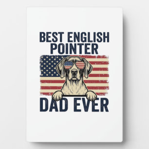 Bester English-Pointer-Vater überhaupt Patriotisch Fotoplatte