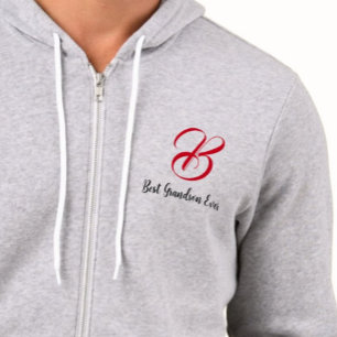 Bester Enkel aller Zeiten (Anfangsbuchstabe) Monog Hoodie