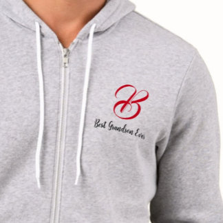 Bester Enkel aller Zeiten (Anfangsbuchstabe) Monog Hoodie