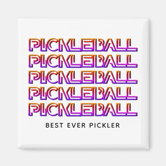 Bester Ever Pickler PICKLEBALL Magnet (Vorne)