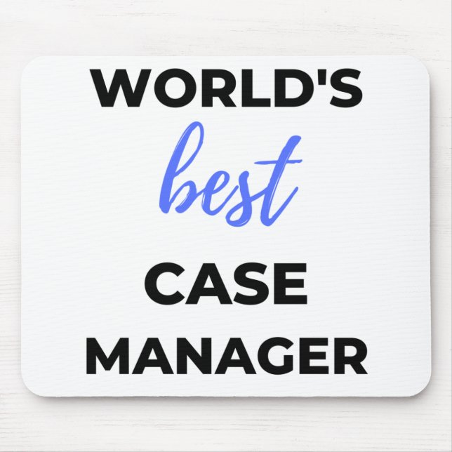 Bester Fallmanager der Welt 2 Mousepad (Vorne)