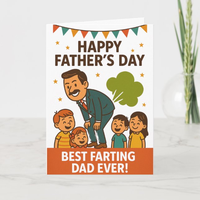 Bester Farbeffekt Vater aller glücklichen Väter Ta Karte (Vorderseite)