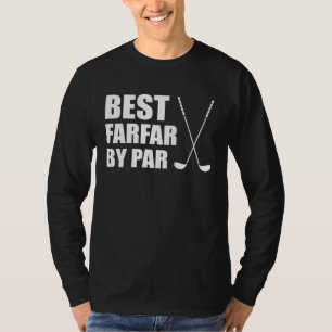Bester Farfar By Par Schwedischer Opa Golfer Pun T-Shirt