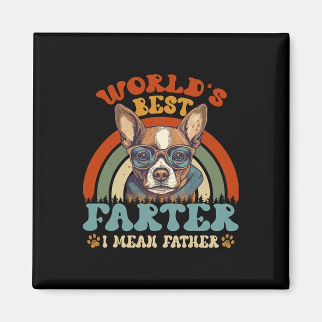 Bester Farter I Gemein Vater Bester Vater je Coole Magnet (Vorne)