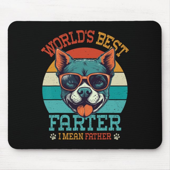 Bester Farter I Gemein Vater Bester Vater je Coole Mousepad (Vorne)