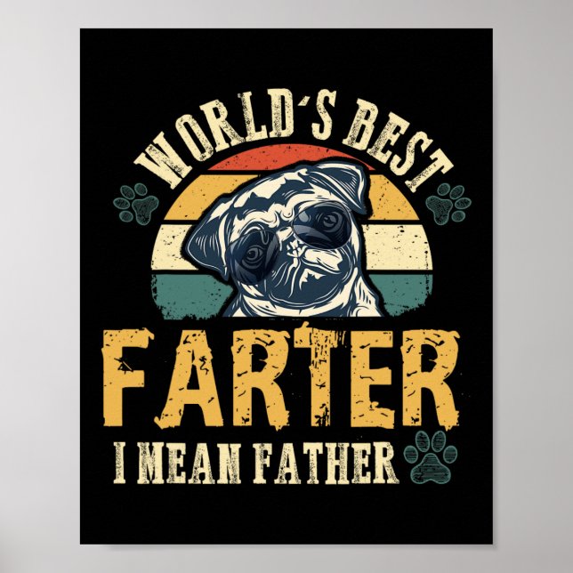 Bester Farter I Gemein Vater Bester Vater je Coole Poster (Vorne)