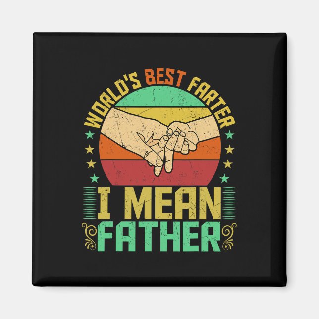 Bester Farter I Gemein Vatertag Magnet (Vorne)