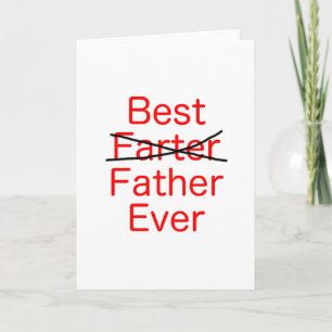 Bester Farter Vater je Black Blue Red Karte