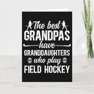 Bester Feldhockey-Opa Feldhockey-Spieler Großvater Karte