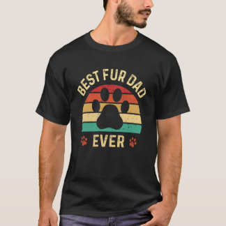 Bester Fell-Vater Aller Hund-Väter-Tag Katzen-Vate T-Shirt
