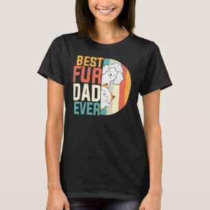 Bester Fell-Vater Aller Zeiten Vintage Hund Katze T-Shirt